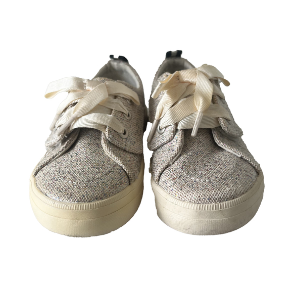 Sperry Girls Ivory Sparkle Sneakers size: 6 Toddler - Picture 2 of 2